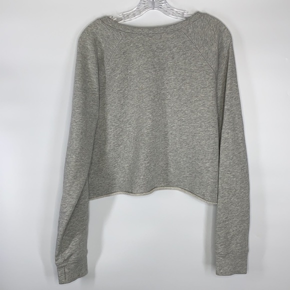 Juicy Couture Golden State Gray Cropped Sweatshirt Size Large - Picture 2 of 8